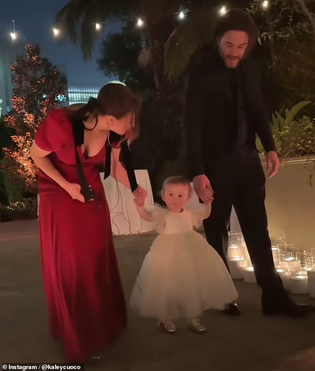 Cuoco's almost two-year-old daughter Matilda - whom she shares with Pelphrey - was also part of the wedding party as a flower girl