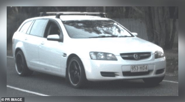 They may be traveling in a white Holden Commodore wagon, pictured, with Queensland registration 953 HO4