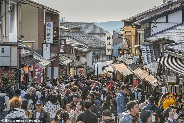 Parts of Kyoto are overwhelmed with crowds