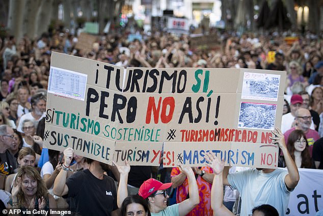 Over the summer, anti-tourism protesters staged a series of demonstrations demanding stricter rules to control the influx of 