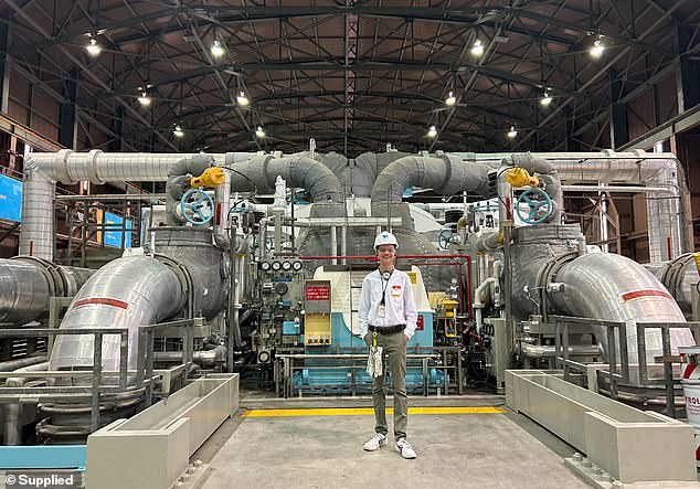 Will asked Dr. Karl if energy generated by the Diablo Canyon Power Plant had been used in California during the 98 day period, but found it blocked almost immediately (photo, Will at the Diablo Canyon Power Plant)