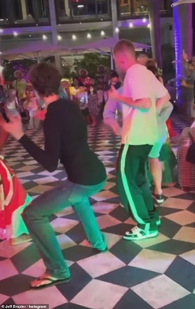 On Instagram, Jeff shared sweet images of the boys, whose mother was the late Jade Goody, dancing together in their lavish hotel