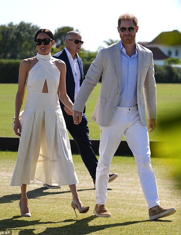 Harry and Meghan arrive in style for the 2024 Royal Salute Polo Challenge - if only their Netflix documentary about the sport was so stylish