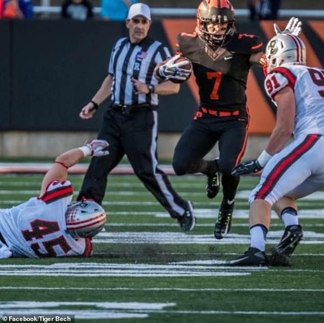 Bech plays for Princeton against the Brown Bears in an Ivy League game