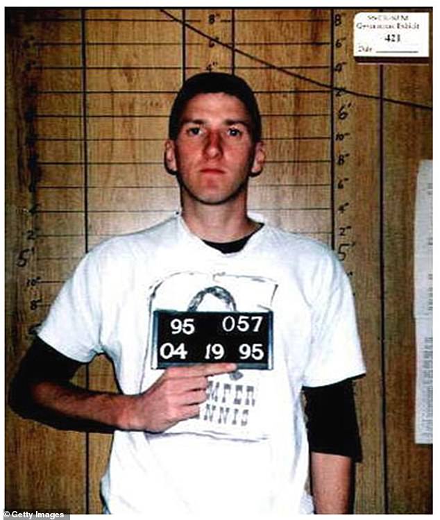 O'Donnell pointed to Army veteran Timothy McVeigh, who bombed a federal building in Oklahoma City in April 1995, killing 167 people. 'Timothy McVeigh's hatred of the US government was in no way tamed by his service in the US military,' said