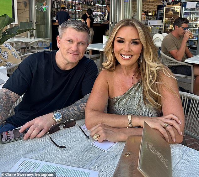 Claire's Caribbean holiday comes just weeks after her split from boyfriend Ricky Hatton after eight months of dating