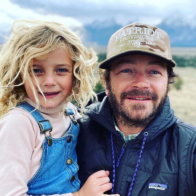 The two married in a romantic ceremony at a castle in Ireland in 2011 and welcomed their daughter, Fianna, 10, in 2014; Mazur seen with daughter above