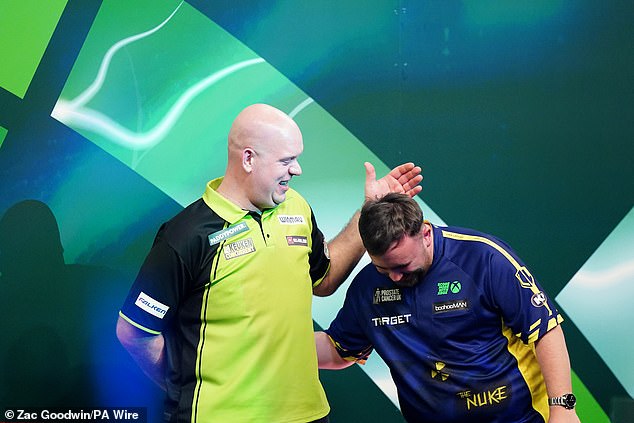 Van Gerwen was gracious in defeat as he congratulated Littler on his achievement