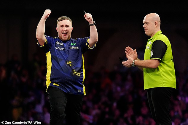 The 17-year-old star from Warrington produced a dominant performance to beat three-time champion Michael van Gerwen 7-3 in the final at Alexandra Palace on Friday evening