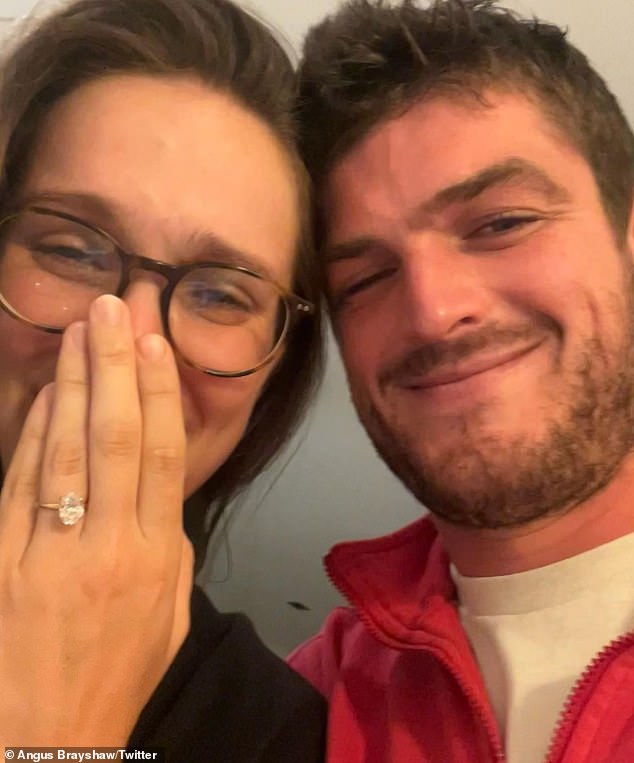 Melbourne midfielder Angus then popped the question to Danielle last year in a low-key at-home proposal, sharing the news on Instagram at the time.