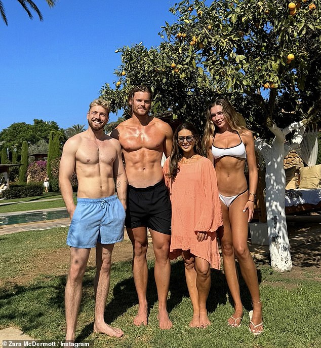 Sam and Zara regularly made fun TikTok videos with his sister Louis and her partner Ryan Libbey and the group also traveled together on luxury holidays