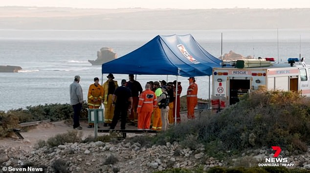 The desperate search for Mr Appleby's body continues after a horrific shark attack