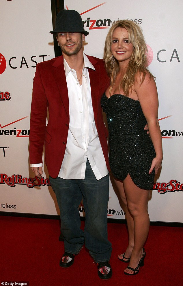 Kevin's two-year marriage to Britney ended in July 2007, and just six months later she was placed in the 5150-involuntary psychiatric prison (photo in 2006)