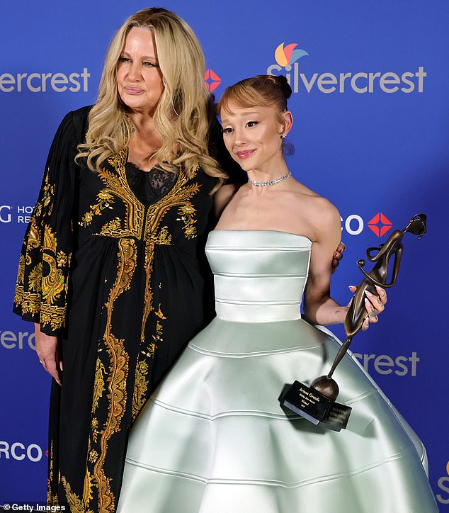 Ariana received her award from Jennifer Coolidge, who she eerily impersonated while hosting Saturday Night Live in October