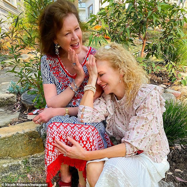 Her mother Janelle tragically died just hours before she was named Best Actress for her role in Babygirl on the final day of the Venice Film Festival in September, a huge achievement (pictured with her mother)