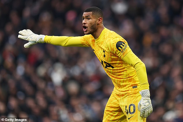 Brandon Austin made his Tottenham debut, with Fraser Forster missing due to illness