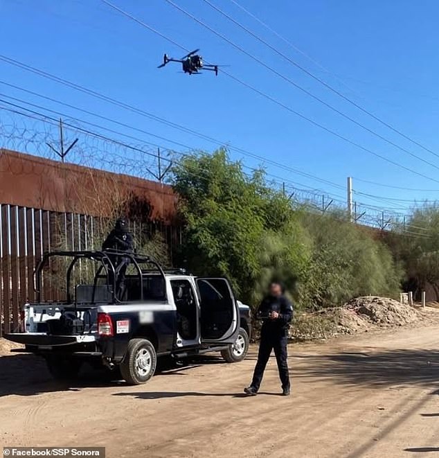 The tunnel – which is incomplete – was discovered in San Luis Rio Colorado, near the border wall