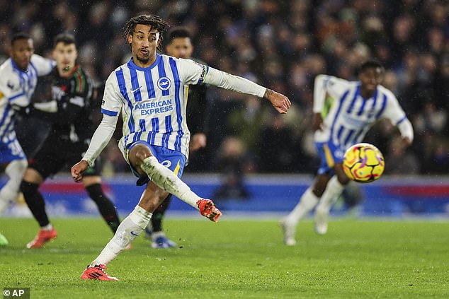 They had been in the lead until Joao Pedro scored from the penalty spot after being knocked down by William Saliba