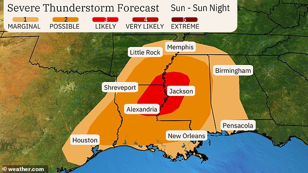 “A wintry mix could start as early as this afternoon and change to snow by Sunday afternoon,” the National Weather Service field office in Kansas City said on