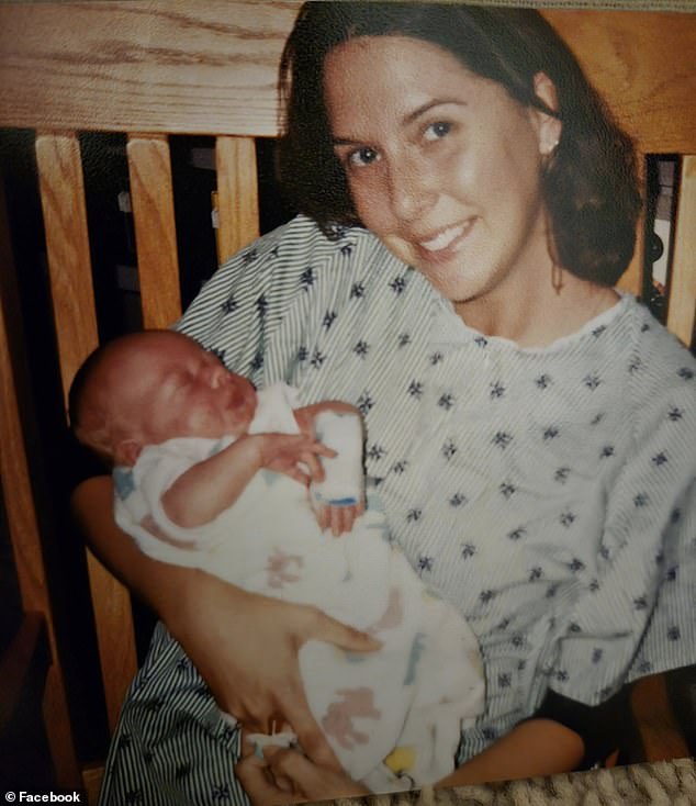 Hubert with his mother as a baby