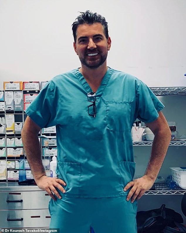 Plastic surgeon Kourosh Tavakoli (pictured) is known for his A-list clients