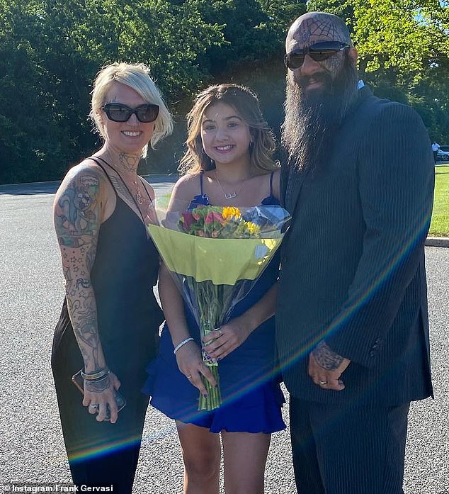 Emmarae with her father Frank Gervasi and her stepmother Alyson