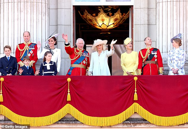 The Royal Family at Trooping The Color last June. Kate is still expected to attend royal events like this in 2025