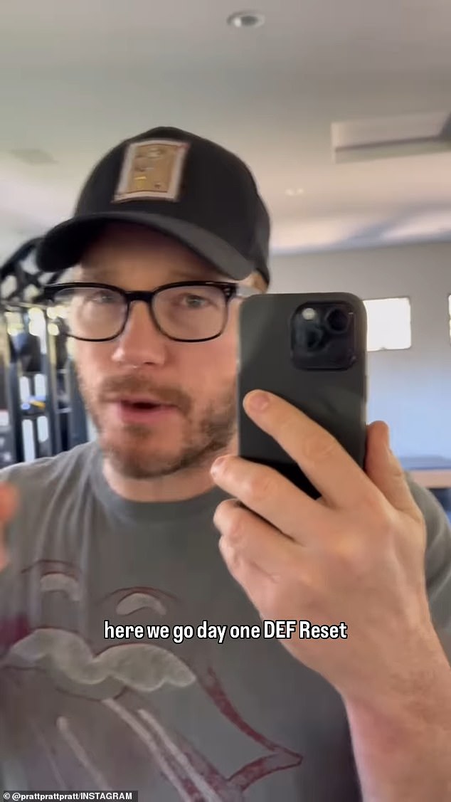 On Thursday, the 45-year-old actor took to Instagram to share a post-holiday video of himself at his home gym and encouraged fans to join him on the DEF Reset