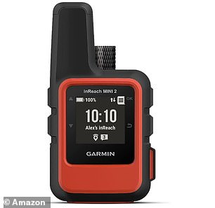 Heather was on her way to the northern city of Rishikesh when security at Indira Gandhi International Airport handed her over to police for carrying a Garmin inReach device (pictured)