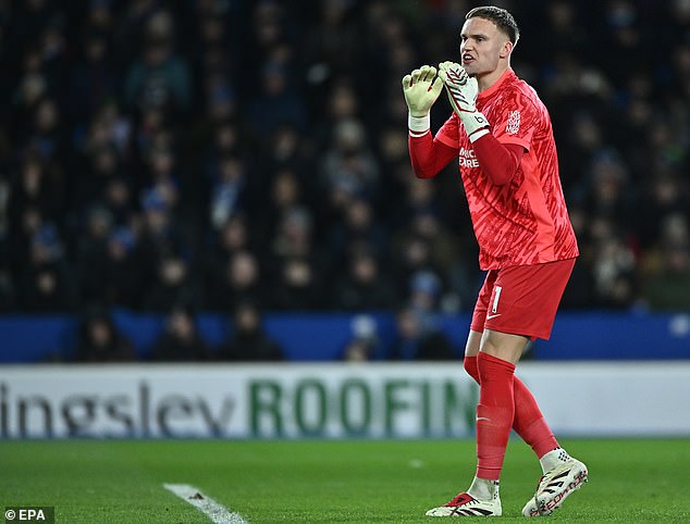 Meeuwen's keeper Bart Verbruggen should have done better with Arsenal's opening goal