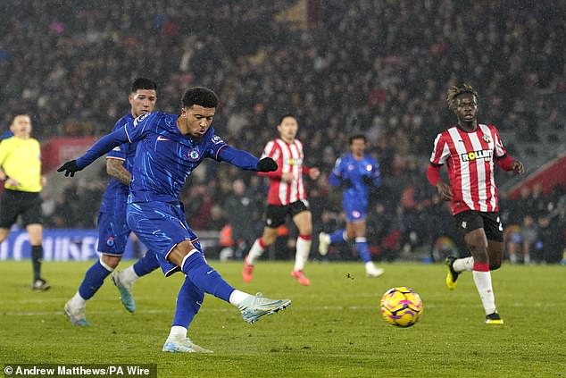 Jadon Sancho was the last substitute to score for Chelsea against Southampton last month