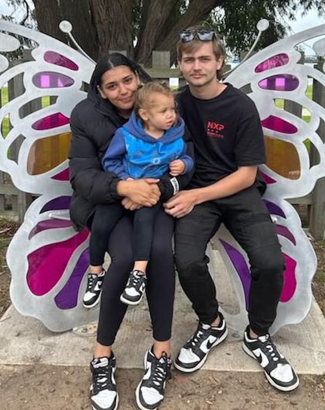 Nova's 'little heart and brain' were sent for abnormality checks as doctors tried to determine her cause of death (pictured, Nova's mother, father and big sister)