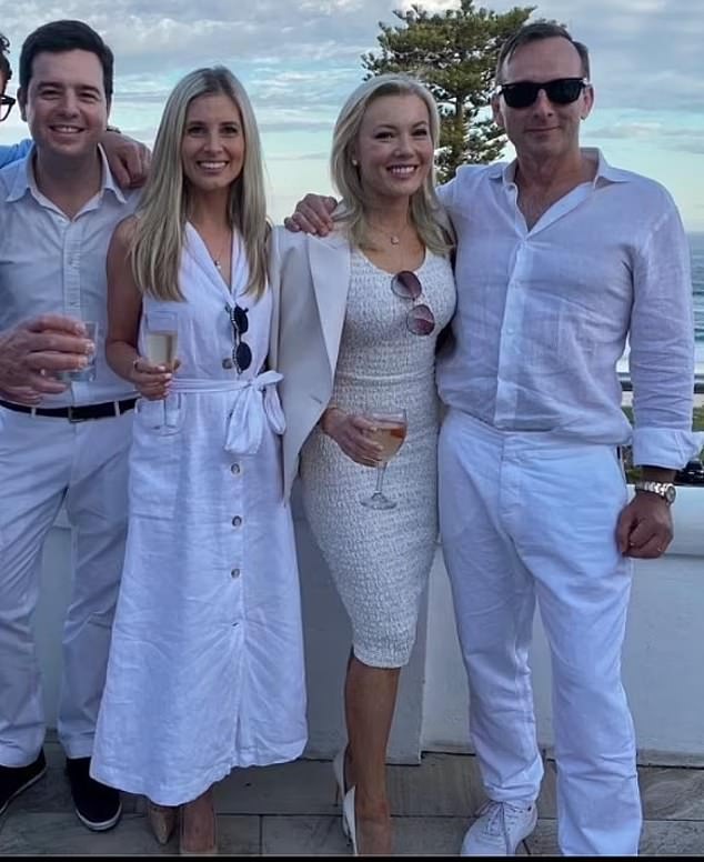 The Nassers, left, and the Aitkens, right, socialized together as wealthy power couples, with Ellie and Hollie celebrated as leading figures in Sydney's social circuit