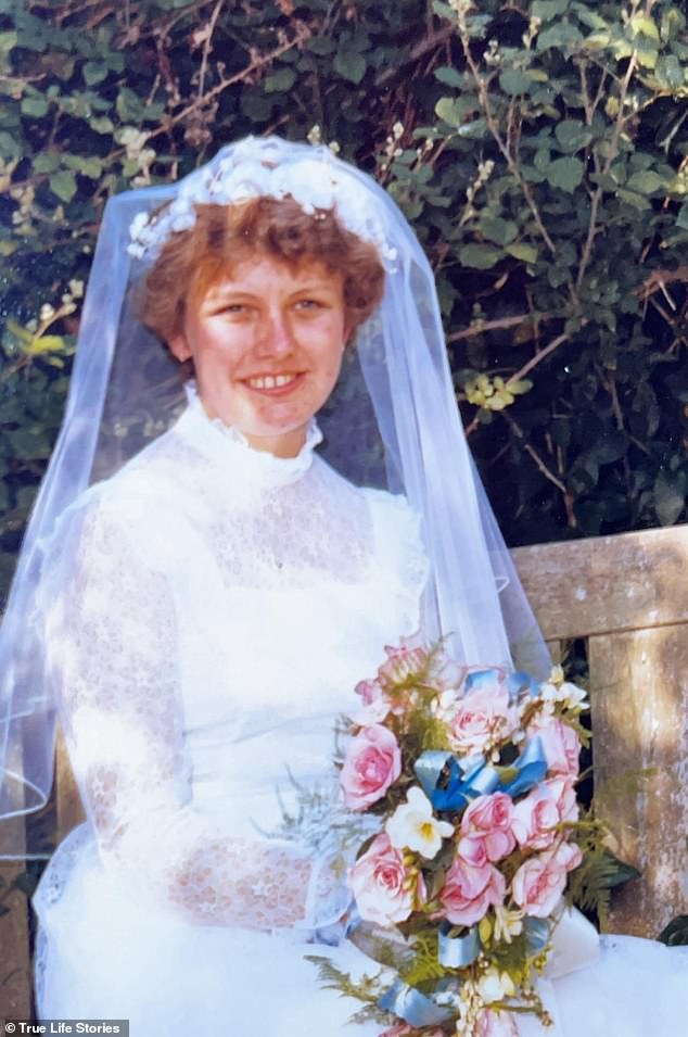 Joy on her wedding day, early twenties. Unfortunately, her marriage only lasted a year; she had no children