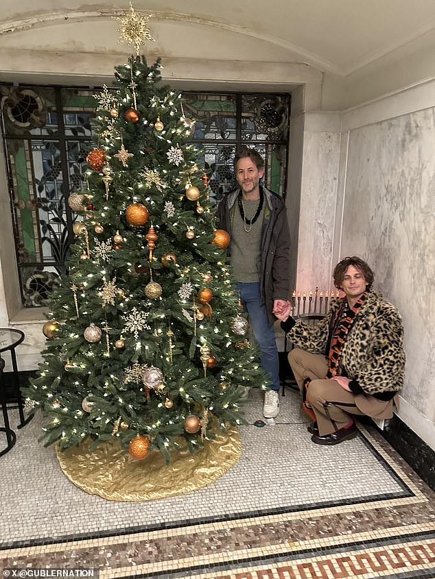 Last year they spent time with their friends for New Year's, including Criminal Minds star Matthew Gray Gubler (seen here with Baena)