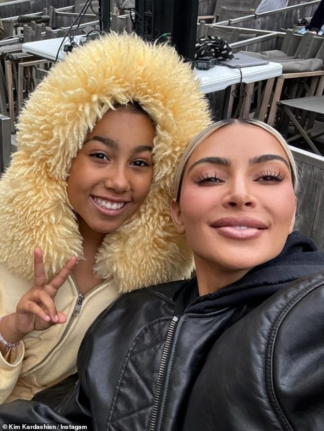 Kim also shared a selfie with North backstage ahead of her acting debut as Young Simba at The Lion King's 30th anniversary concert