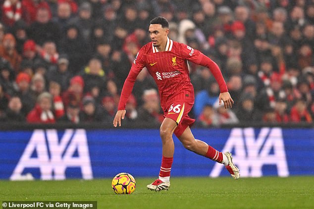 Liverpool player Trent Alexander-Arnold was among the English players in action