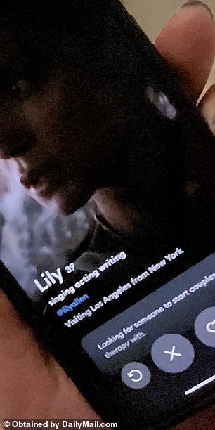 Lily's Raya profile shown