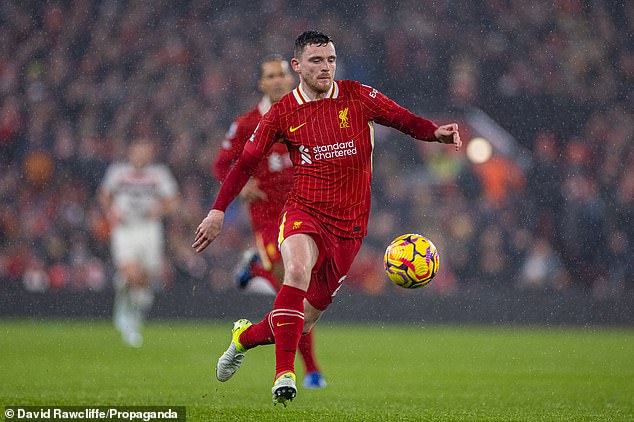 Andrew Robertson was at fault for the goal, which saw Manchester United grab a late equalizer