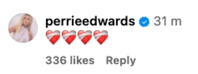 The news was announced in a statement from The Vivienne's representative Simon Jones PR on Instagram, to which Little Mix's Perrie replied with a series of broken heart emojis.