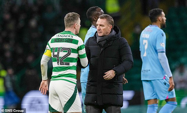 Rodgers hails skipper Callum McGregor at full-time before turning his ire on the supporters