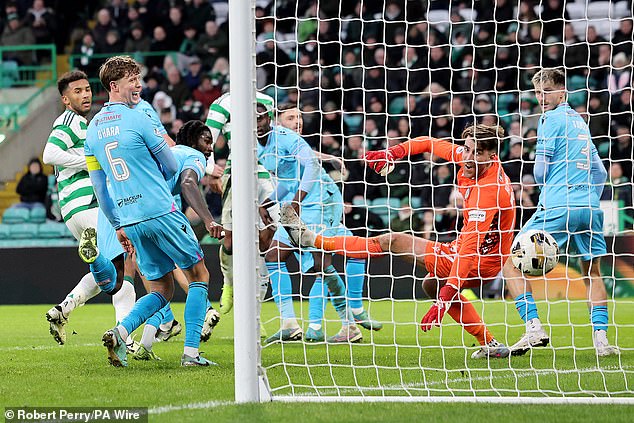 After frustrating Celtic for a long time, Trusty's half-time goal gave the hosts peace