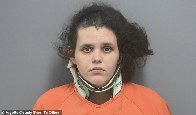 Bailey was arrested on December 1 and booked into the Fayette County Jail on $100,000 bail. She is charged with aggravated child abuse, domestic violence, abuse of a corpse and criminally negligent homicide - which could land her behind bars for life.