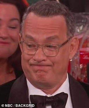 The likes of Tom Hanks and Gwyneth Paltrow were left with stunned looks when the actor mocked Felicity Huffman over the 2020 college admissions scandal