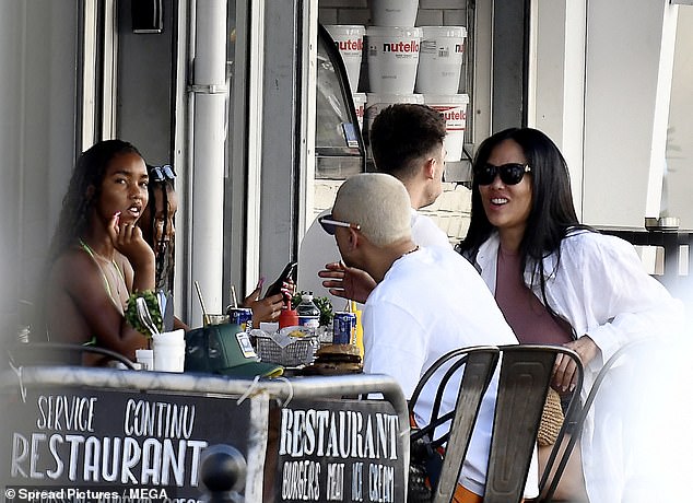 The siblings had dinner with Kimora Lee Simmons, the best friend of their late mother Kim Porter