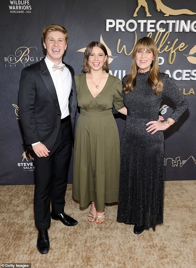 Bindi and her family are expected to prioritize visiting Chandler's parents, Chris and Shannon Powell, who live in Florida. Pictured: Bindi with her brother Robert Irwin and their mother Terri Irwin