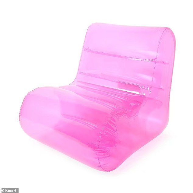 Chairs are available in pink and blue