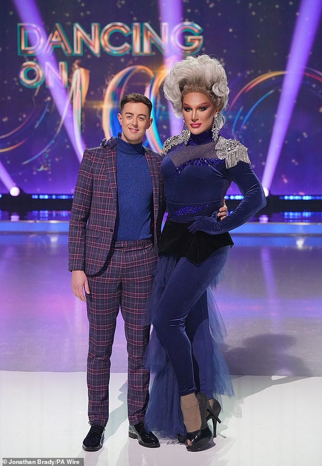 Colin Grafton and The Vivienne (right) during a photo call for Dancing On Ice 2023