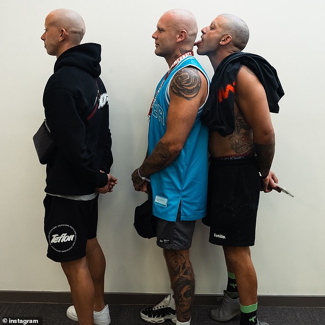 Portelli shocked his fans on Sunday when he unveiled his brand new look. In the images, Adrian proudly showed off his closely shaved head as he posed alone and with friends