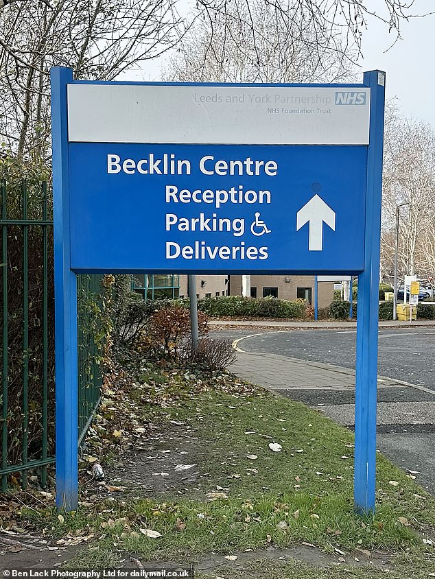 Jule was admitted to the Becklin Center (pictured) on October 2, 2023 and suffered a breakdown on October 4, and was filmed in the reception area